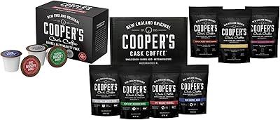 Bourbon & Wine Barrel Aged Coffee Sets, 4oz Bags