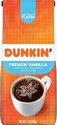 Dunkin' French Vanilla Ground Coffee, 12 oz