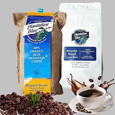 Exquisite Jamaica Blue Mountain & Kona Coffee Duo, 2 lbs