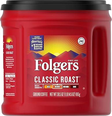 Folgers Classic Roast Medium Coffee, 30.5 oz