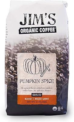 Jim's Organic Pumpkin Spice Coffee, 12 oz