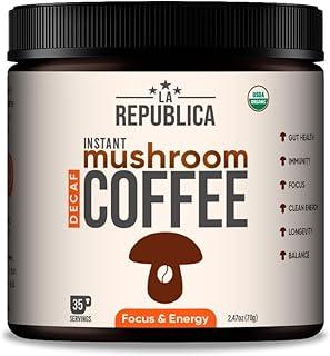 La Republica Organic Decaf Mushroom Coffee, 7 Mushrooms