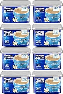 Maxwell House Sugar-Free French Vanilla Instant Coffee, 4 oz Can, 8 Pack