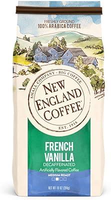 New England French Vanilla Decaf Medium Roast, 10 oz