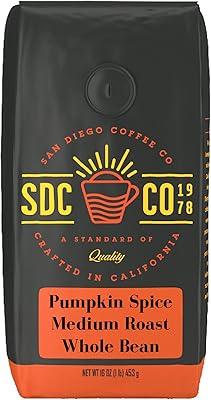 San Diego Pumpkin Spice Whole Bean Coffee, 16 oz